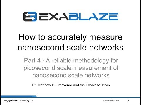 A Methodology for Picosecond Scale Measurement of Nanosecond Scale Networks